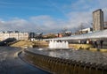 Sheffield Sheaf Square, a public space with large fountain near the railway station