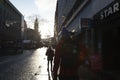 People walking in Fargate, Sheffield, UK Royalty Free Stock Photo