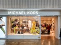 Michael Kors storefront in Meadowhall, Sheffield, South Yorkshire, UK showing the latest fashion