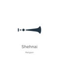 Shehnai icon vector. Trendy flat shehnai icon from religion collection isolated on white background. Vector illustration can be Royalty Free Stock Photo