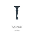 Shehnai icon vector. Trendy flat shehnai icon from religion collection isolated on white background. Vector illustration can be Royalty Free Stock Photo