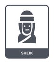 sheik icon in trendy design style. sheik icon isolated on white background. sheik vector icon simple and modern flat symbol for
