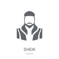 Sheik icon. Trendy Sheik logo concept on white background from D