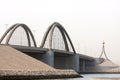 Sheikh Khalifa Bin Salman causeway Bridge, Bahrain Royalty Free Stock Photo