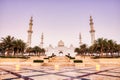 Sheikh Zayed Grand Mosque aat Sunrise, Abu Dhabi Royalty Free Stock Photo