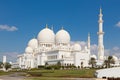 Sheikh Zayed Grand Mosque, Abu Dhabi, United Arab Emirates. Royalty Free Stock Photo