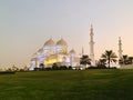 One of the Beautiful Mosque sheikh Zayed Grand Mosque Abu Dhabi United Arab Emirates 22/12/2019 Royalty Free Stock Photo