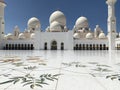 Sheikh Zayed Grand Mosque, Abu Dhabi, United Arab Emirates Royalty Free Stock Photo