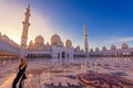 Sheikh Zayed Grand Mosque Abudhabi Royalty Free Stock Photo