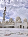 One of the largest mosque in the capital city of United Arab Emirates