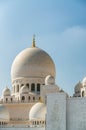 Sheikh Zayed Grand Mosque domes, Abu Dhabi - UAE Royalty Free Stock Photo