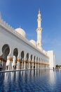 Sheikh Zayed Grand Mosque at dusk (Abu-Dhabi, UAE) Royalty Free Stock Photo