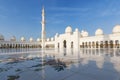 Sheikh Zayed Grand Mosque at dusk (Abu-Dhabi, UAE) Royalty Free Stock Photo