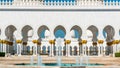 Sheikh Zayed Grand Mosque timelapse located in Abu Dhabi - capital city of United Arab Emirates. Royalty Free Stock Photo