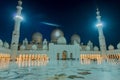 Sheikh Zayed Mosque in Abu Dabi Royalty Free Stock Photo