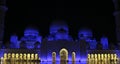 Sheikh Zayed Mosque, Abu Dhabi, UAE. Beautiful night view Royalty Free Stock Photo