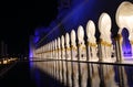 Sheikh Zayed Mosque, Abu Dhabi, UAE. Beautiful night view. Travel concept Royalty Free Stock Photo