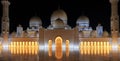Sheikh Zayed Mosque, Abu Dhabi, UAE Royalty Free Stock Photo