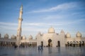 Sheikh Zayed Mosque at Abu-Dhabi, UAE, Uniter Arab Emirates Royalty Free Stock Photo