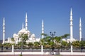 Sheikh Zayed Mosque with six minarets in Fujairah