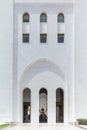 Sheikh Zayed Mosque Sub Entrance, The Great Marble Grand Mosque at Abu Dhabi, UAE Royalty Free Stock Photo