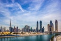 Sheikh Zayed Road, Dubai Skyline from Dubai Water Canal