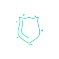 Sheild icon design vector