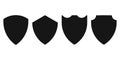 Sheild icon set. Protect badge vector collection Royalty Free Stock Photo