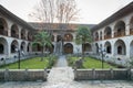 Caravansaray courtyard view in Sheki, Azerbaijan