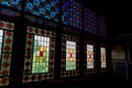 Stained glass at Winter Palace on the Silk Road, Sheki, Azerbaijan