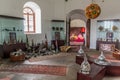 SHEKI, AZERBAIJAN - JUNE 11, 2018: Interior of the Museum Of Folk And Applied Arts in Sheki, Azerbaij Royalty Free Stock Photo