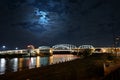 Shelby Bridge in Nashville Tennessee Royalty Free Stock Photo