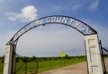 Shelby County Archway at Shelby Farms in Memphis Royalty Free Stock Photo