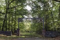 Shelby Springs Confederate Cemetery entrance gate