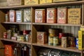 2Shelf Goods at a Pioneer General Store, Ontario 1 Royalty Free Stock Photo