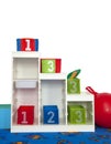 Shelf in kindergarten