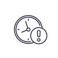 shelf life line icon, expire time vector Royalty Free Stock Photo