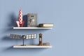 Shelf with objects