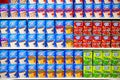 A shelf of Pop-Tarts on display at a confectionery shop at Camden Market in London