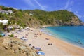 Shell beach in St Barths, Caribbean