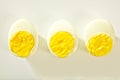 Shell boiled egg isolated on white background Royalty Free Stock Photo