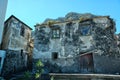 Dilapidation shell of a building left to decay