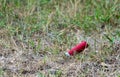 Shell casing from a gun Royalty Free Stock Photo