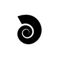 a shell of a cochlea icon. Element of beach holidays icon for mobile concept and web apps. Isolated a shell of a cochlea icon can