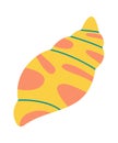 Shell flat icon Summer abstract element Royalty Free Stock Photo