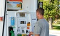 Shell Fuel Dispenser/Gas Pumps Royalty Free Stock Photo