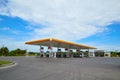 SHELL fuel and gas station and Car repair Royalty Free Stock Photo