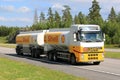 Shell Fuel Truck on Summer Freeway Royalty Free Stock Photo