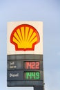 Shell Gas Station Royalty Free Stock Photo