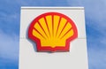 Shell gas station sign Royalty Free Stock Photo